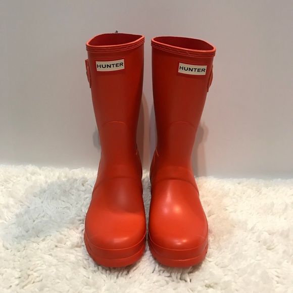 Hunter Shoes - Hunter Original Short Matte Military Red Boots